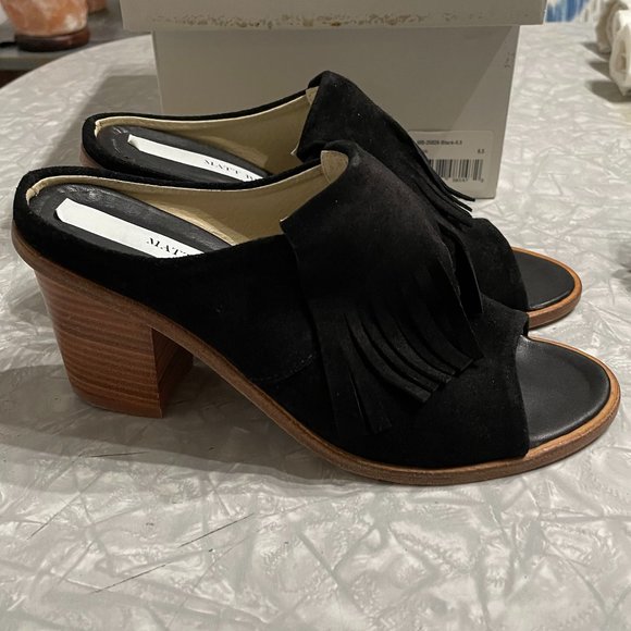 Matt Bernson Black Dover Mule Shoe - Picture 2 of 5